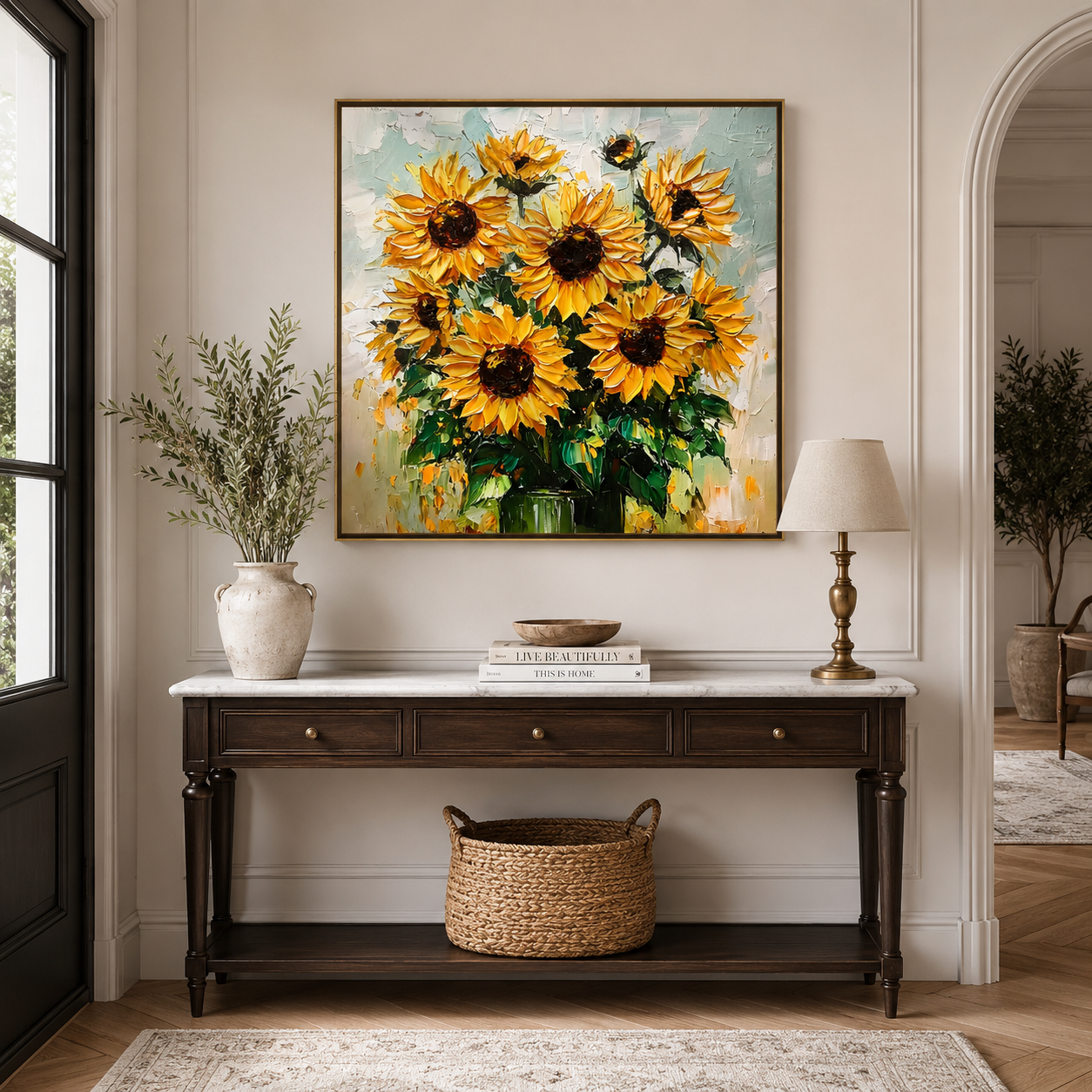 Impasto Yellow Floral Bouquet