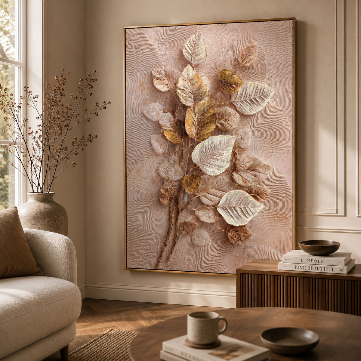 Quiet Botanica — Textured Botanical Wall Art