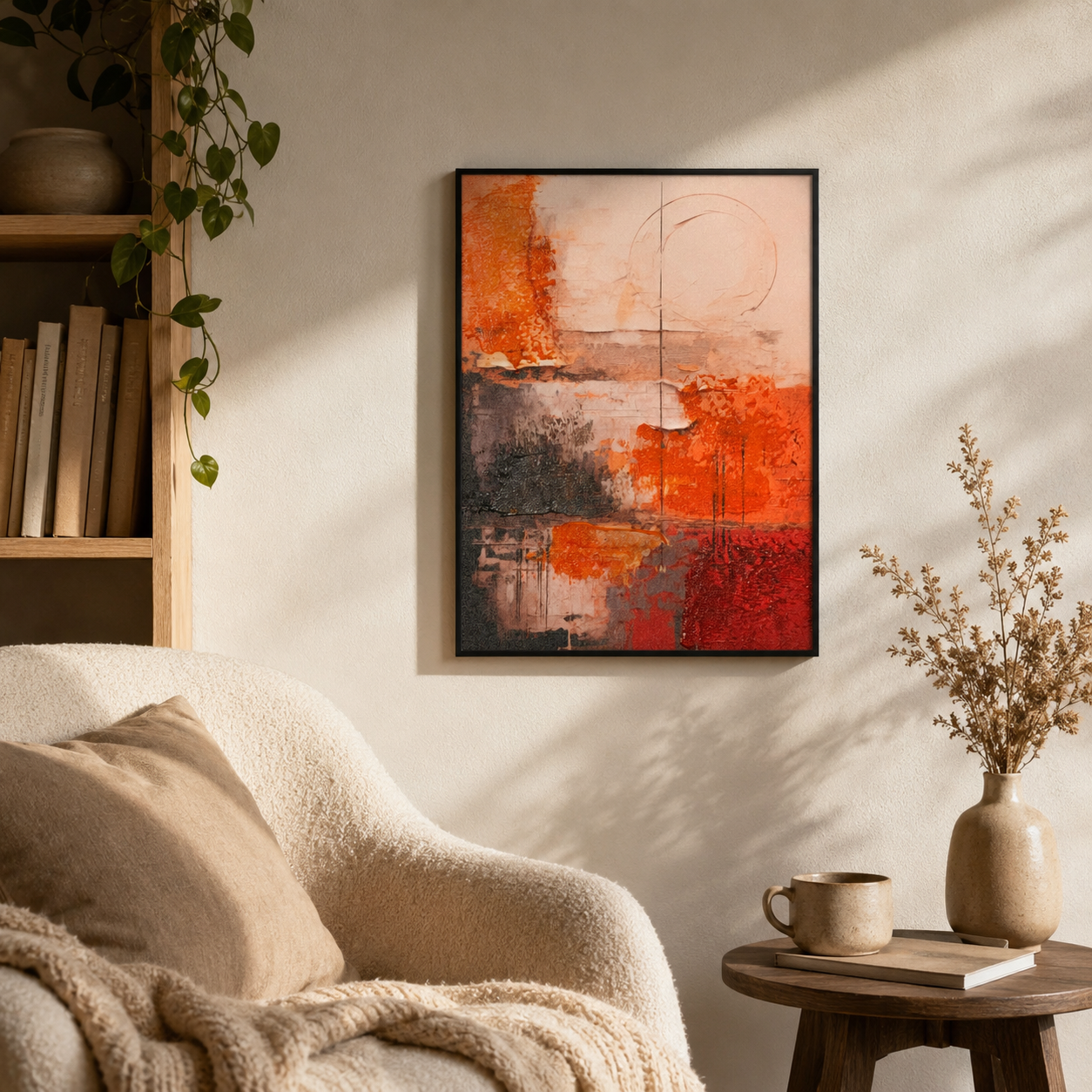 Terra Eclipse Rustic Orange Abstract