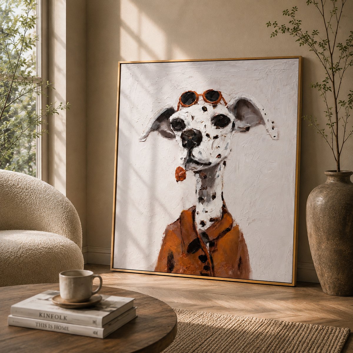 The Gentleman — Textured Dog Wall Art