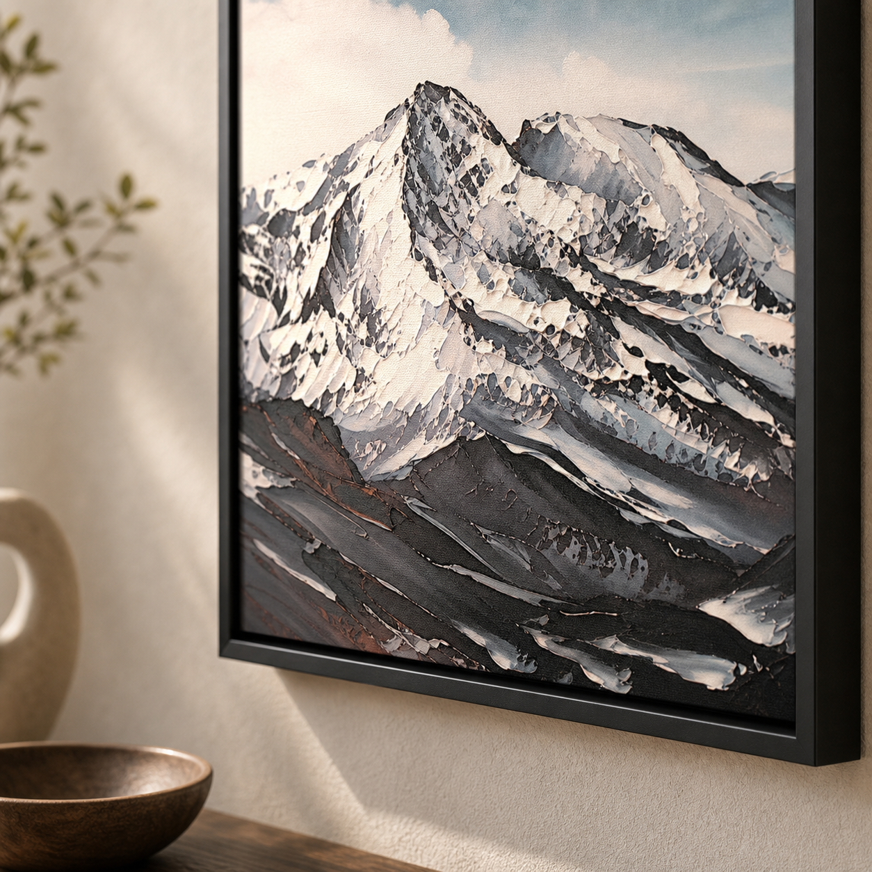 Alpine Crest Modern Snow Mountain