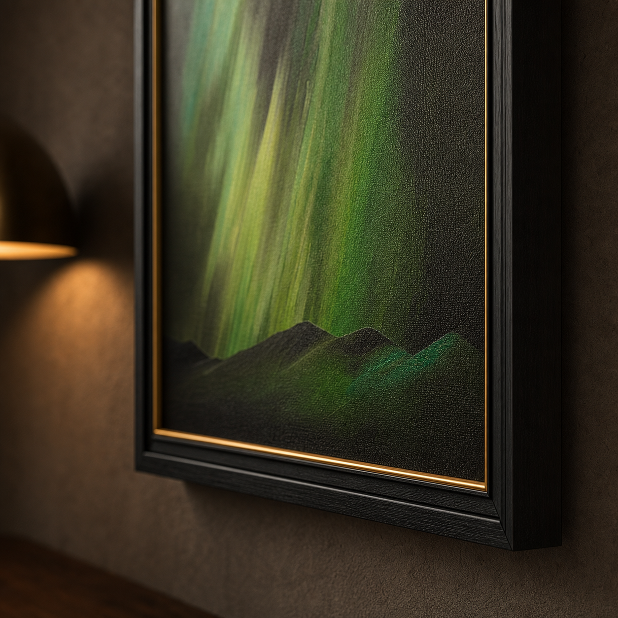 Aurora Echoes Abstract Northern Lights