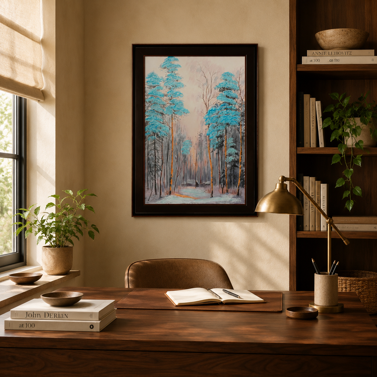 Azure Frost Winter Forest
