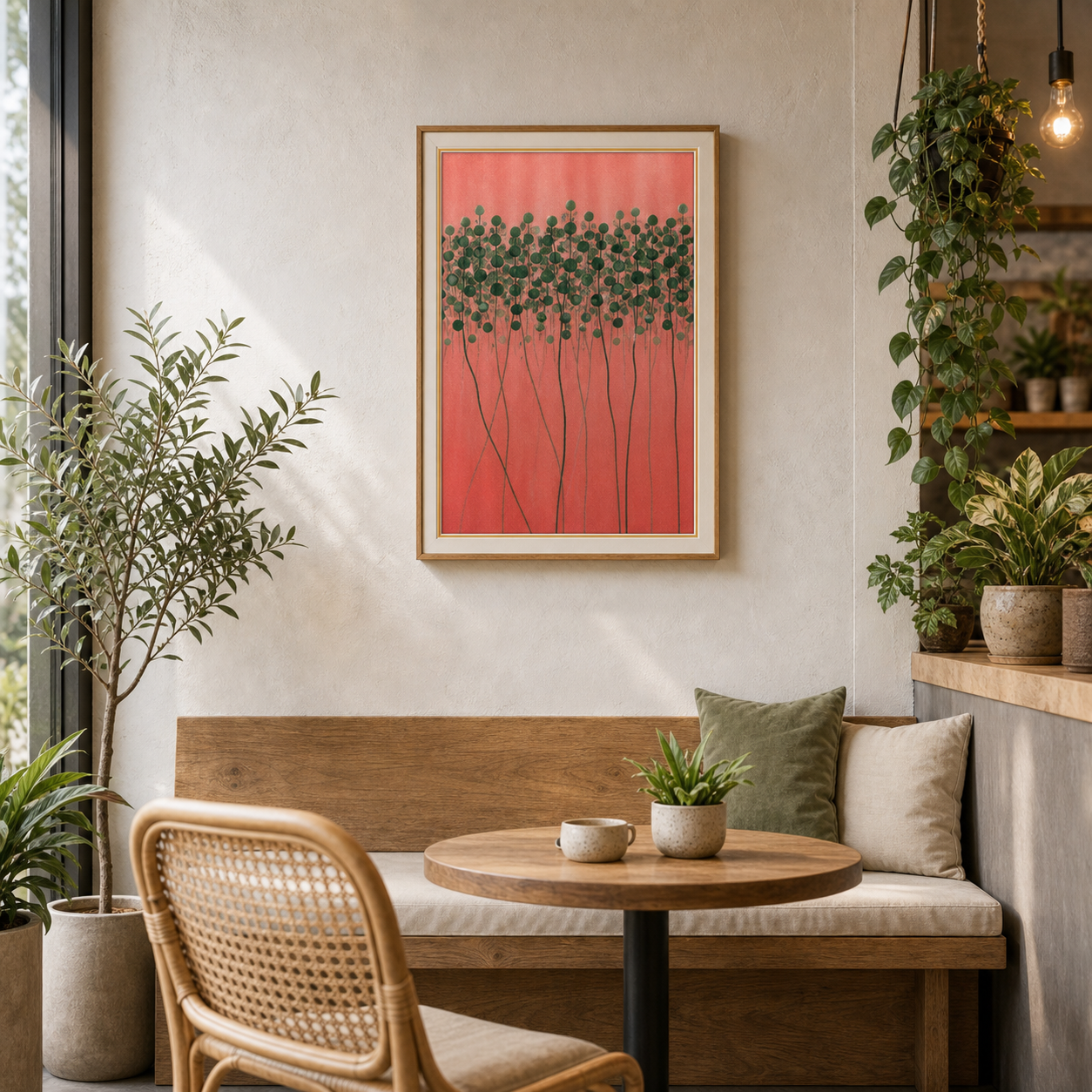 Coral Grove Abstract Botanical