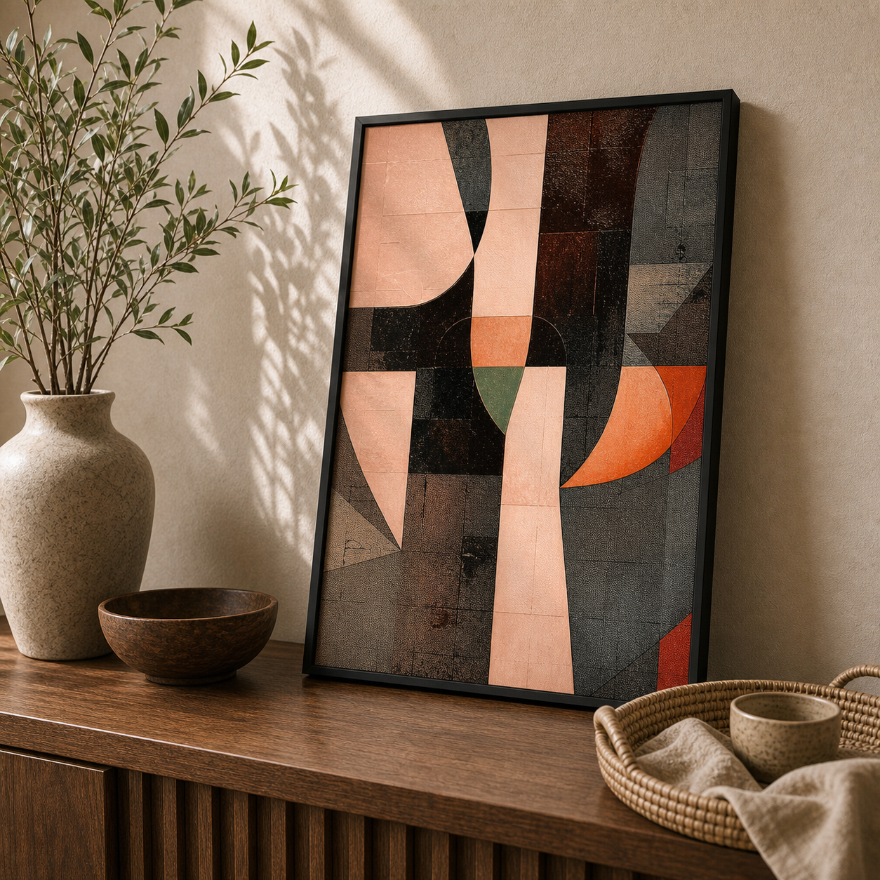 Cubist Contour Abstract Geometric