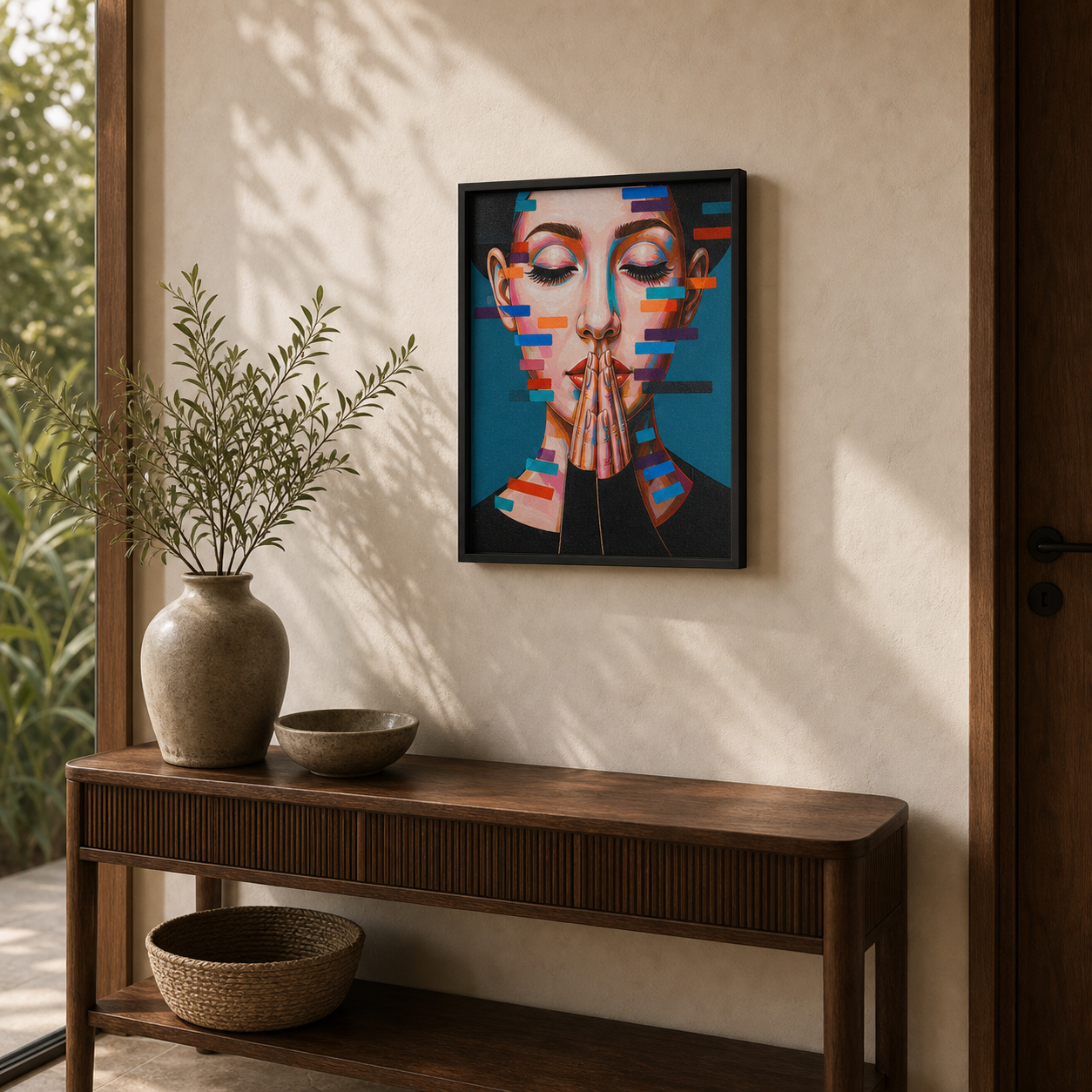 Modern Abstract Female Portrait