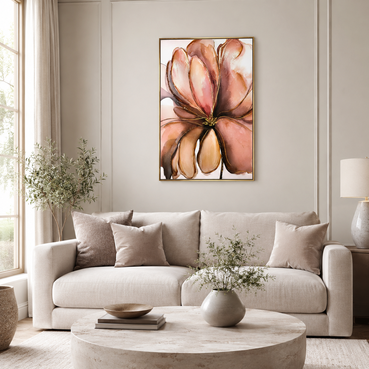 Abstract Alcohol Ink Flower