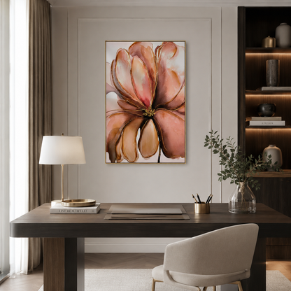 Abstract Alcohol Ink Flower