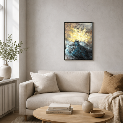 Abstract Gold & Blue