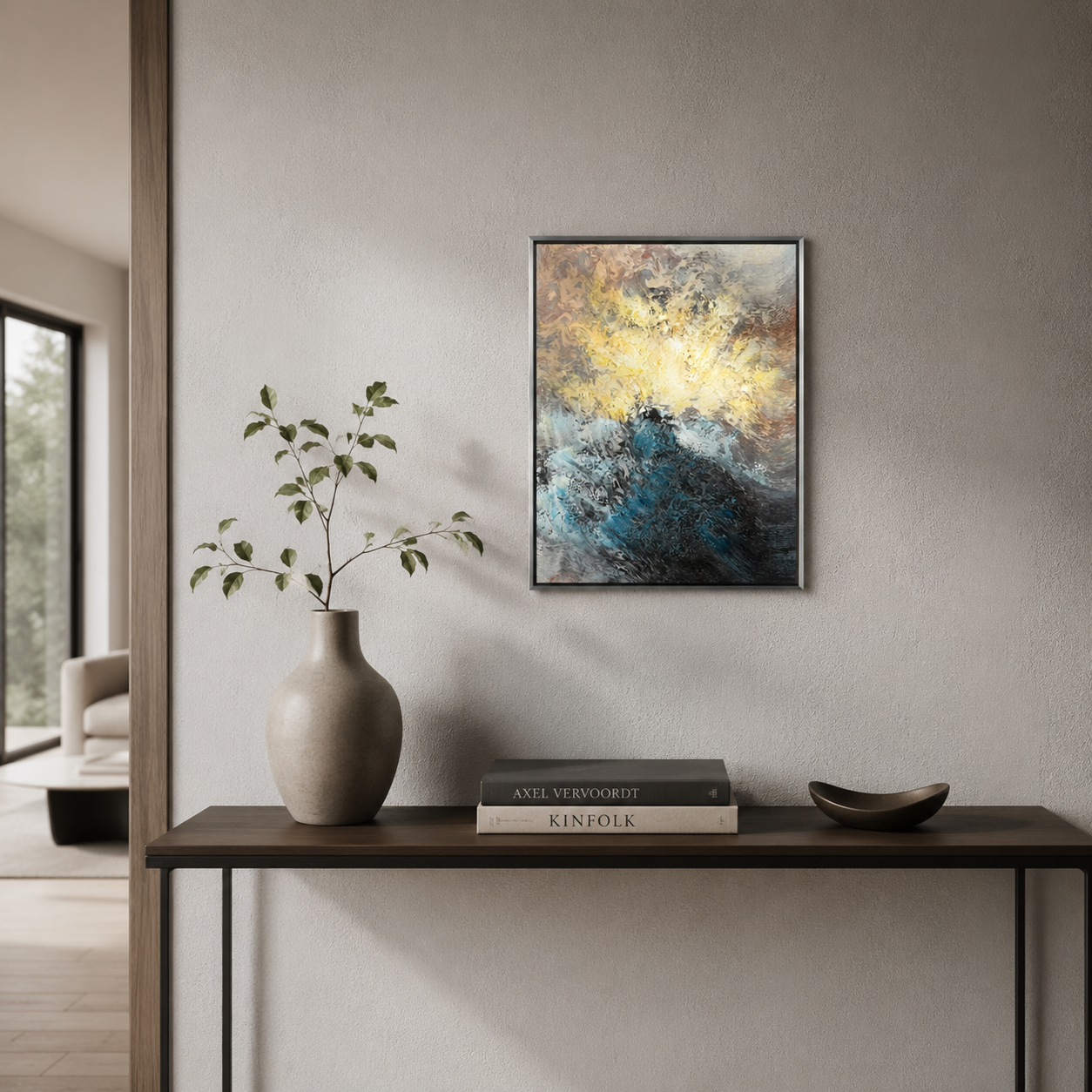 Abstract Gold & Blue