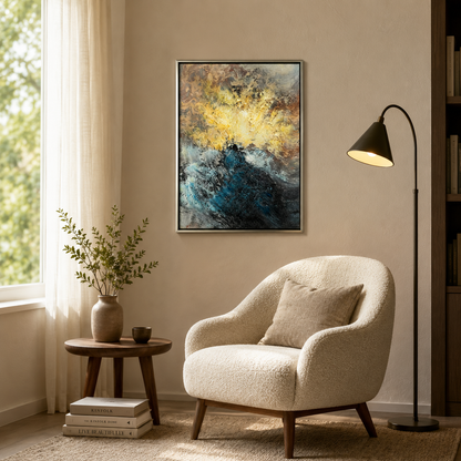 Abstract Gold & Blue
