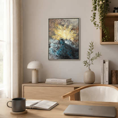 Abstract Gold & Blue