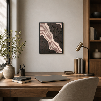 Abstract Layered Earth Tone