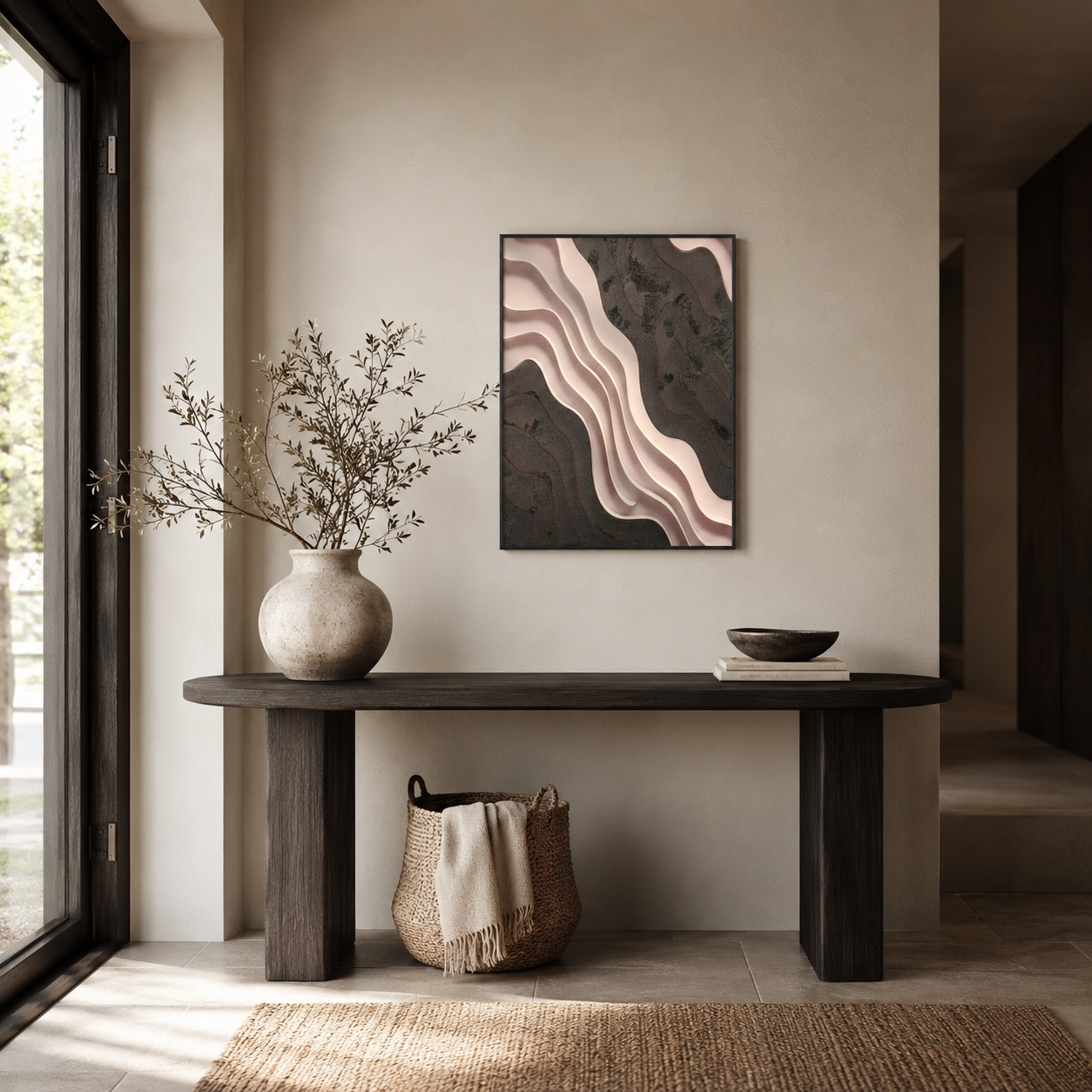 Abstract Layered Earth Tone