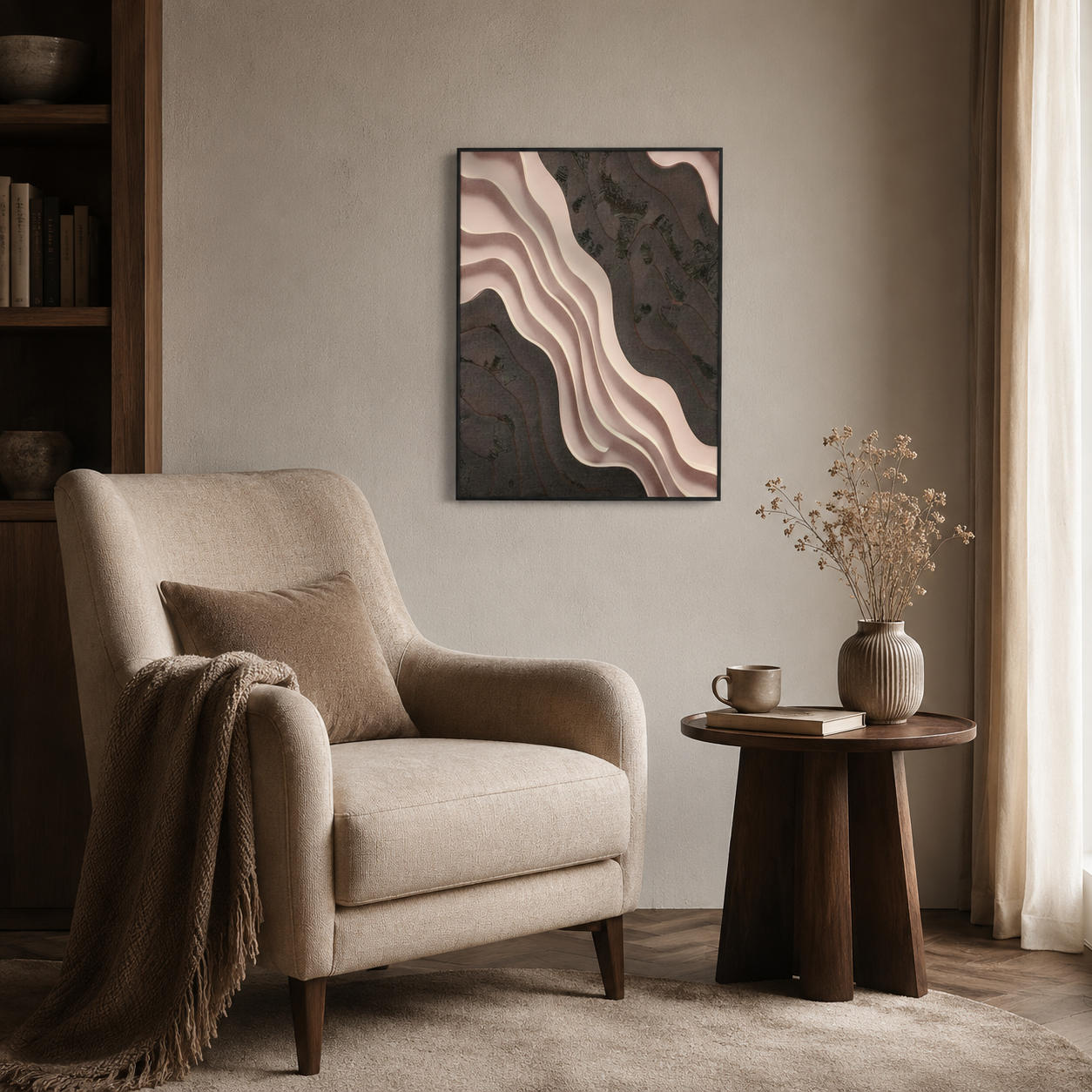 Abstract Layered Earth Tone