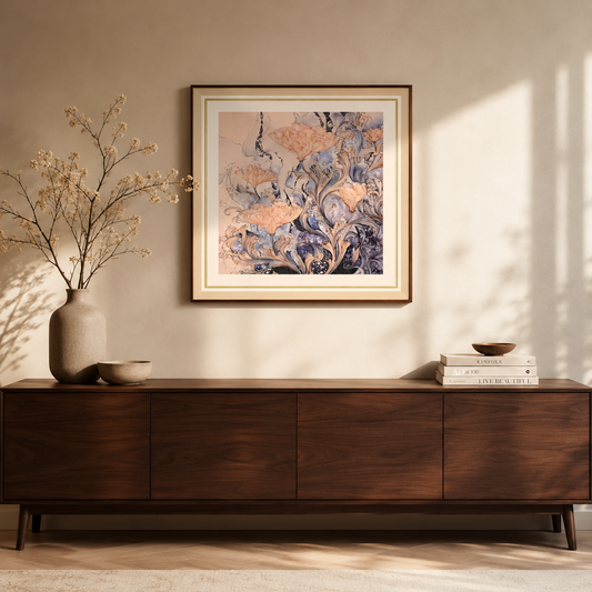 Aura Bloom Intricate Floral Swirl