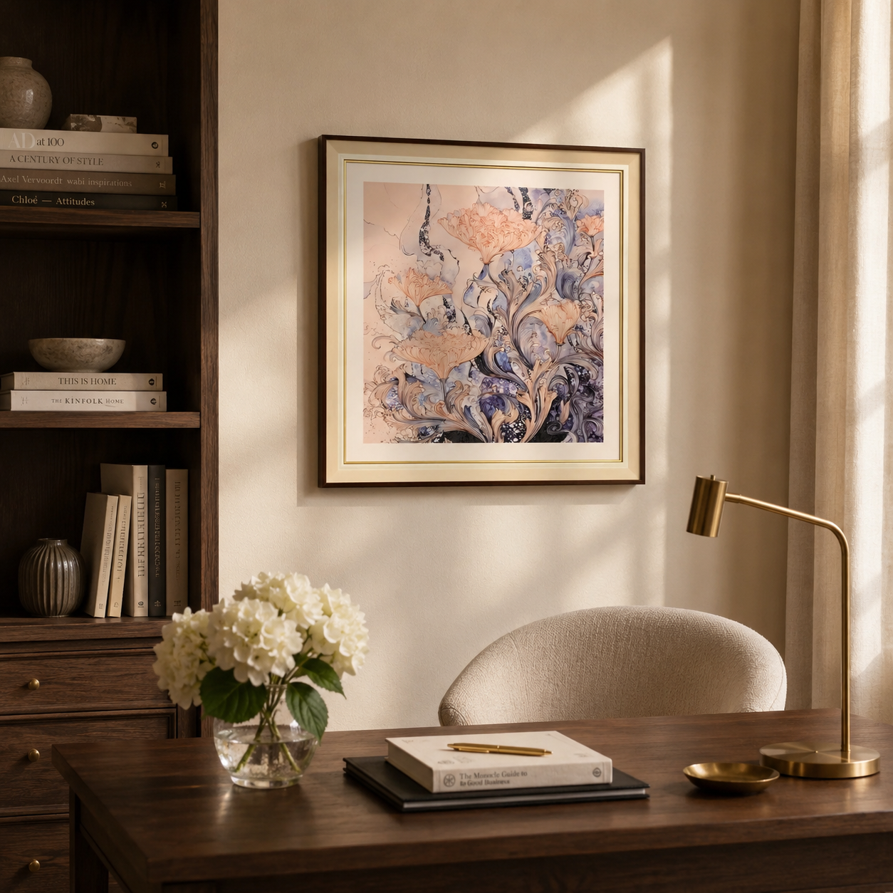 Aura Bloom Intricate Floral Swirl