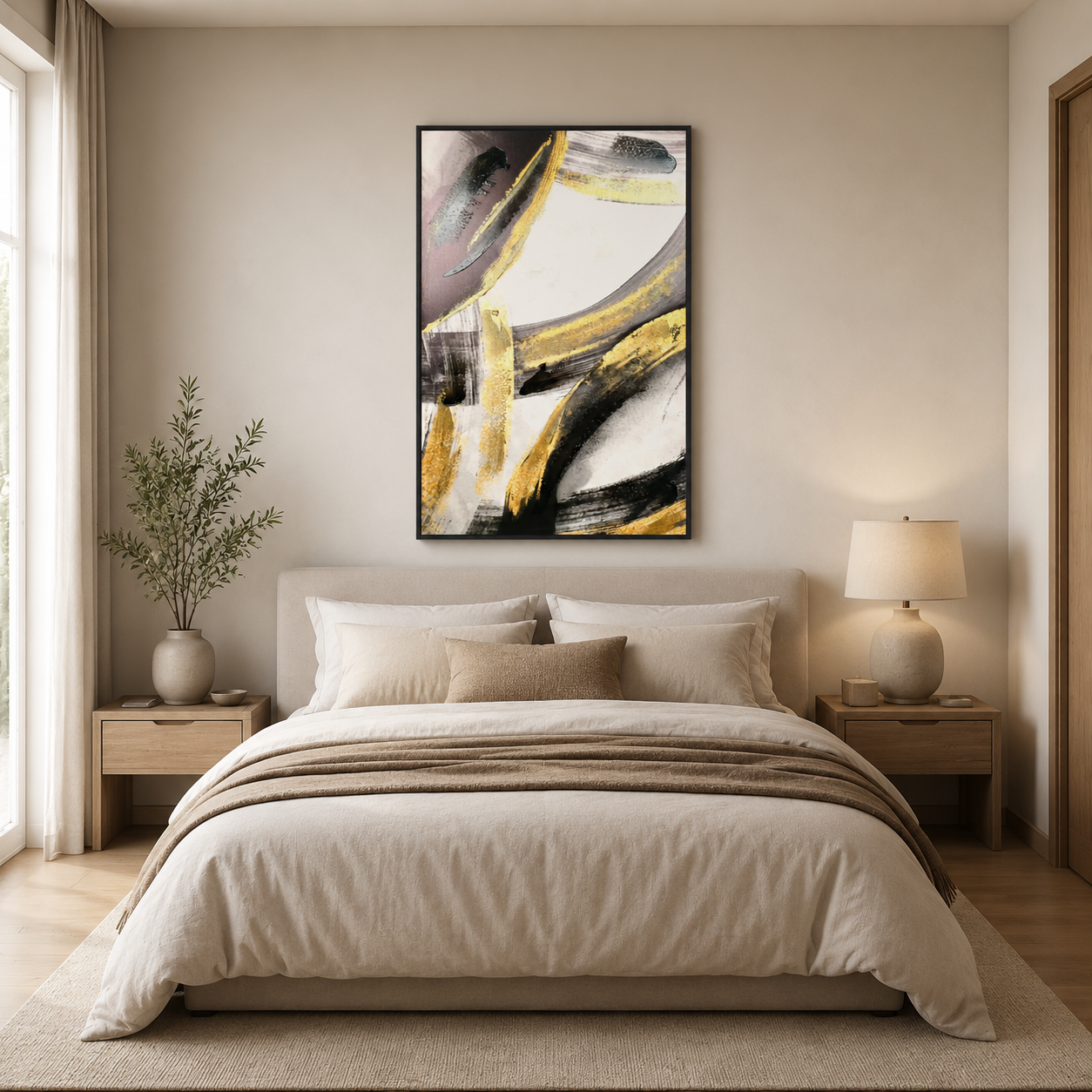 Black and Gold Abstract