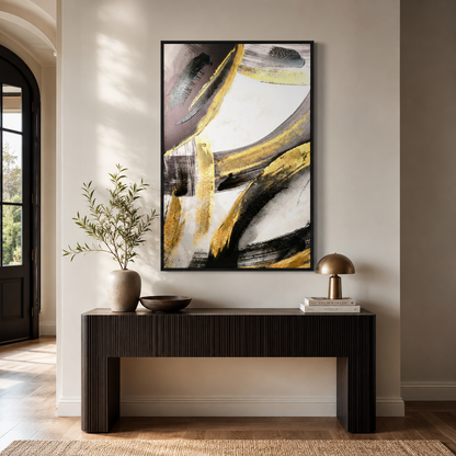 Black and Gold Abstract
