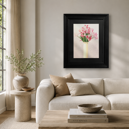 Watercolor Floral Vase