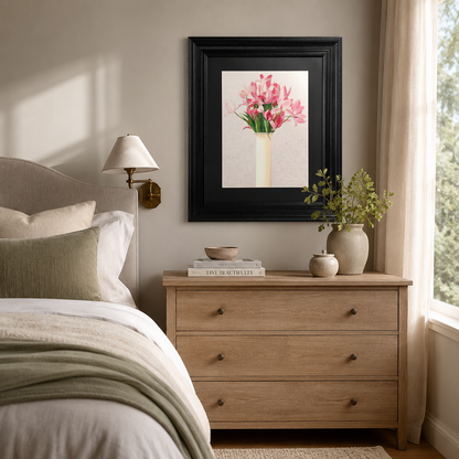 Watercolor Floral Vase