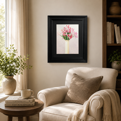Watercolor Floral Vase