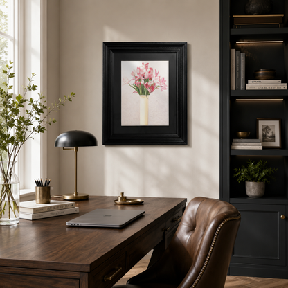 Watercolor Floral Vase