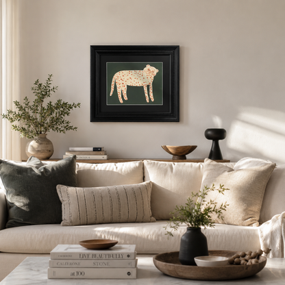 Modern Folk Art Leopard