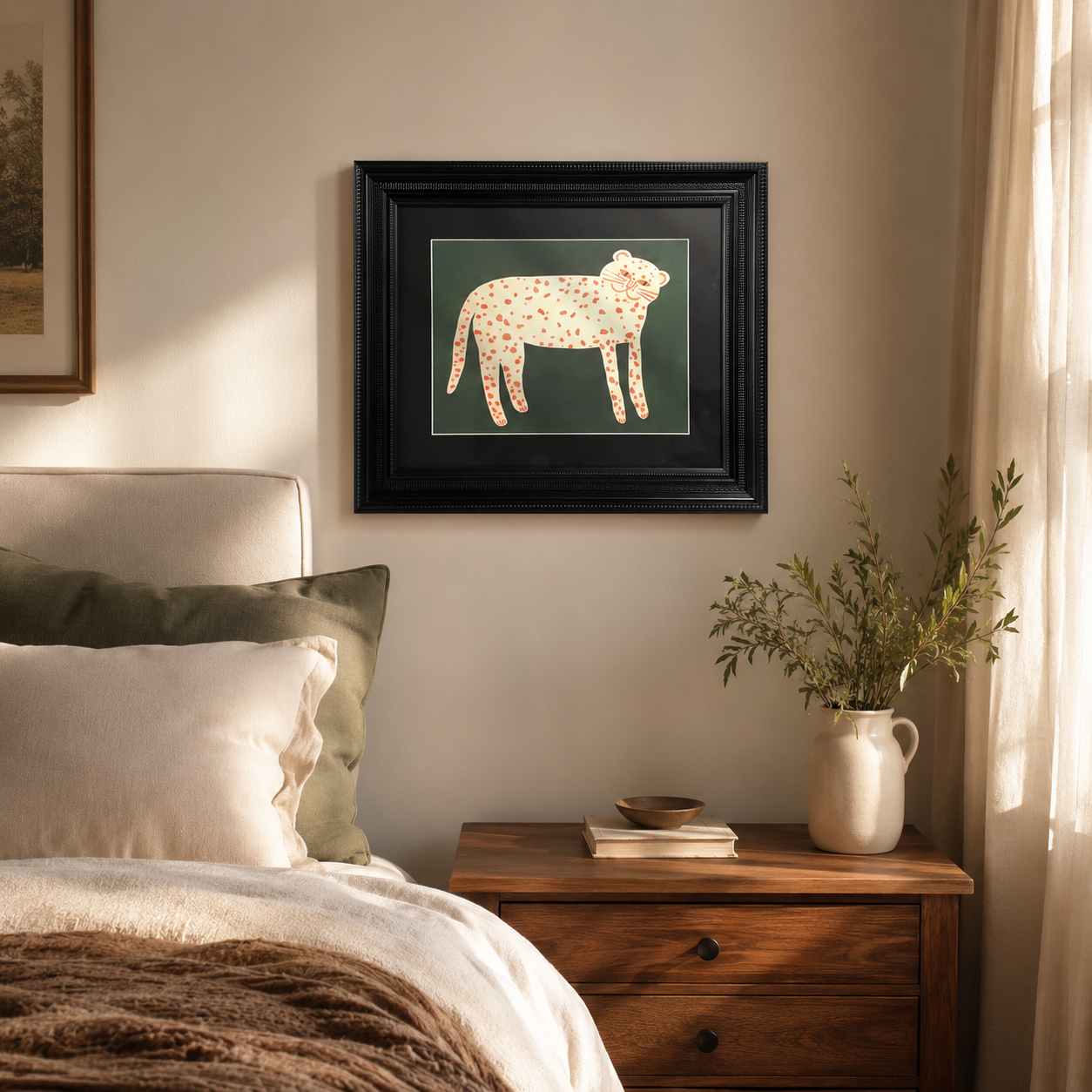 Modern Folk Art Leopard