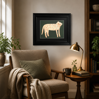 Modern Folk Art Leopard