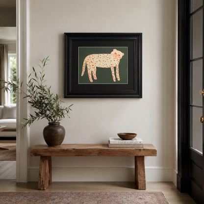 Modern Folk Art Leopard
