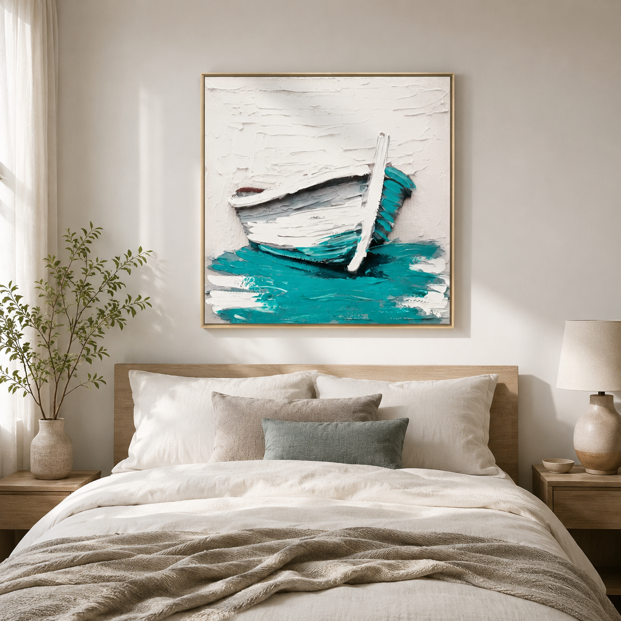Coastal White Boat