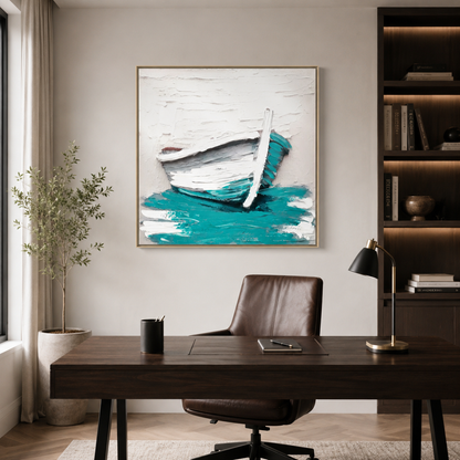 Coastal White Boat