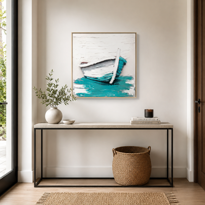 Coastal White Boat