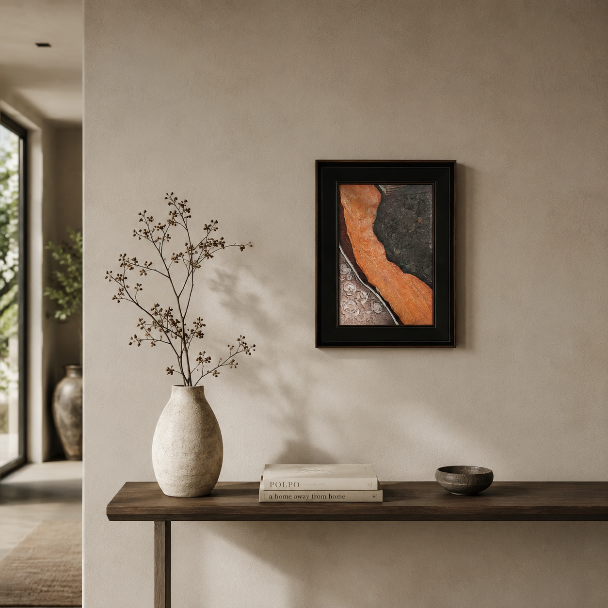 Copper Orange Wave & Black Texture