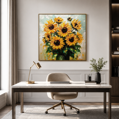 Impasto Yellow Floral Bouquet