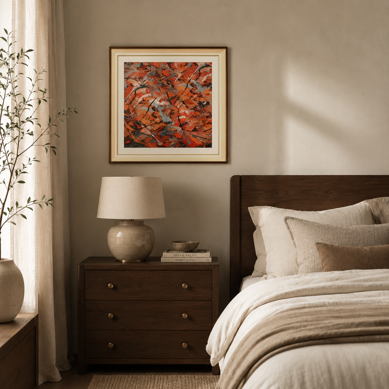Kinetic Ember Abstract Splatter