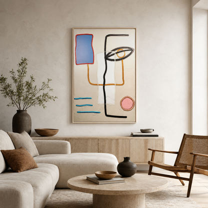 Matisse Abstract Red Organic Shape