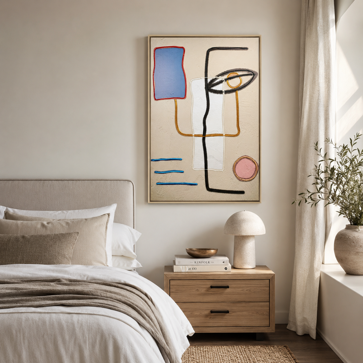 Matisse Abstract Red Organic Shape
