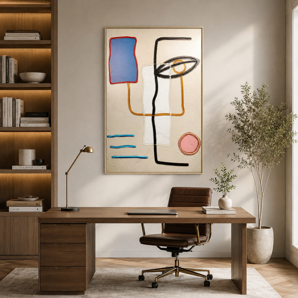 Matisse Abstract Red Organic Shape