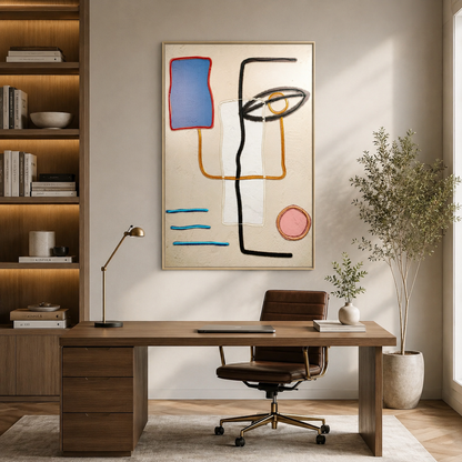 Matisse Abstract Red Organic Shape