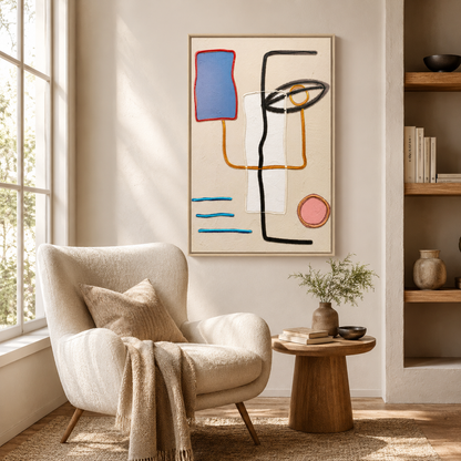 Matisse Abstract Red Organic Shape