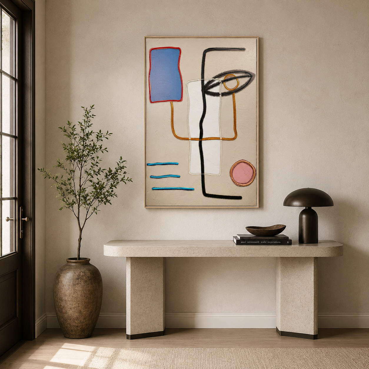 Matisse Abstract Red Organic Shape