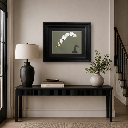Minimalist Botanical on Sage Green