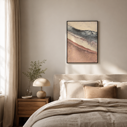 Minimalist Neutral Impasto Beach