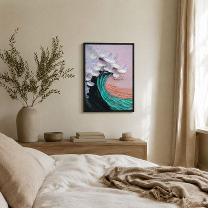 Modern Coastal Impasto Surf