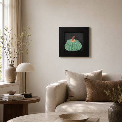 Modern Green Polka Dot Pumpkin