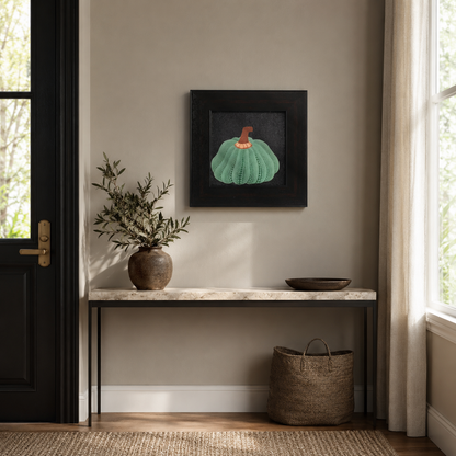 Modern Green Polka Dot Pumpkin