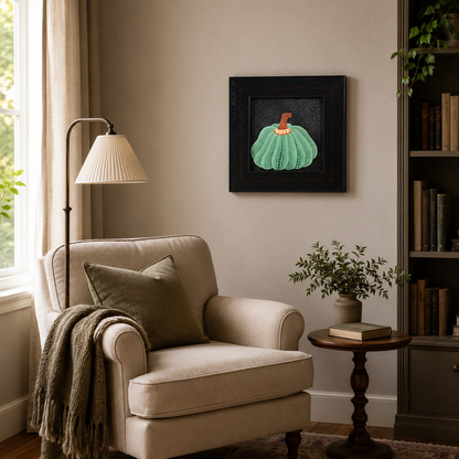 Modern Green Polka Dot Pumpkin