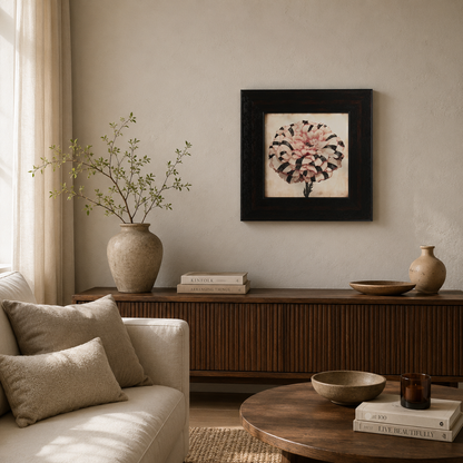 Modern Striped Peony